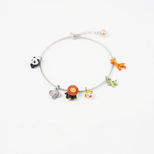 Animal Charm Bracelet Collection - Cute Wildlife Bracelets for Women & Kids