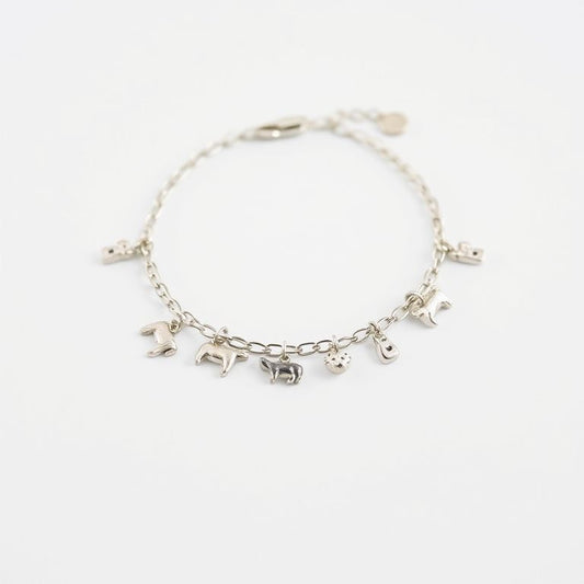 Animal Charm Bracelet Collection - Cute Wildlife Jewelry
