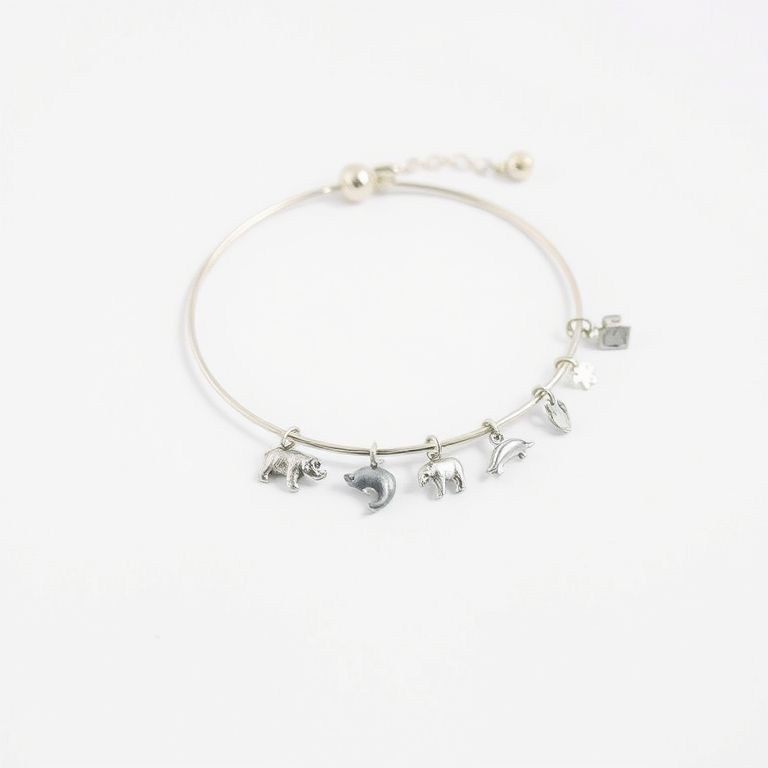 Animal Charm Bracelet Collection - Cute Wildlife Jewelry for Women