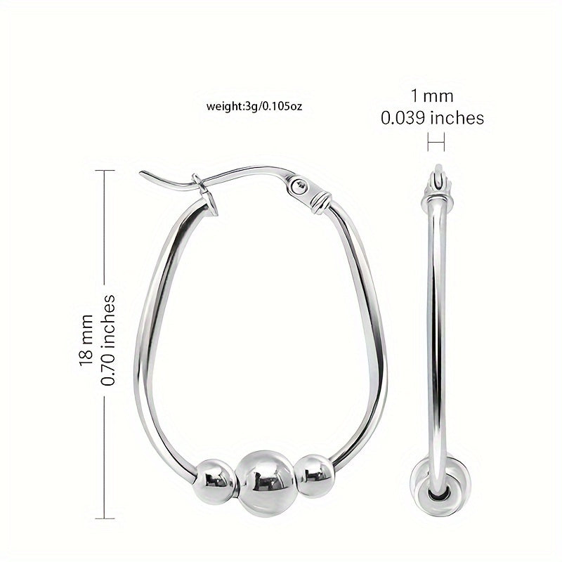 925 Silver Women's Silver Earrings, Fashionable Hanging Round Earrings, Simple Elegance, Women's Jewelry, Casual Attire, Party Banquet Jewelry, Birthday Gifts, Valentine's Day, Christmas Gifts, Gift Box