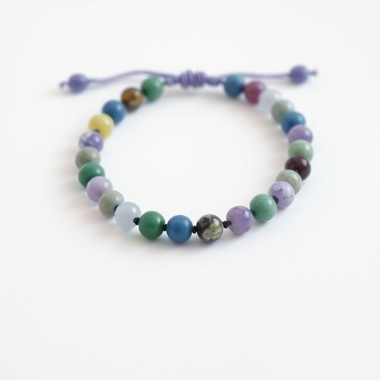 Elegant Gemstone Bracelet - Natural Stone Beads with Sterling Silver Clasp