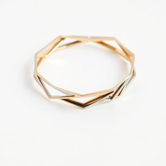 Geometric Shape Bracelet - Modern Minimalist Jewelry