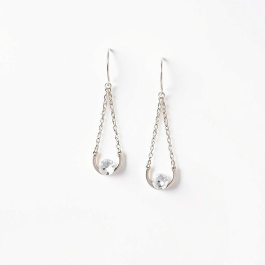 Elegant Pendant Earrings with Delicate Chain